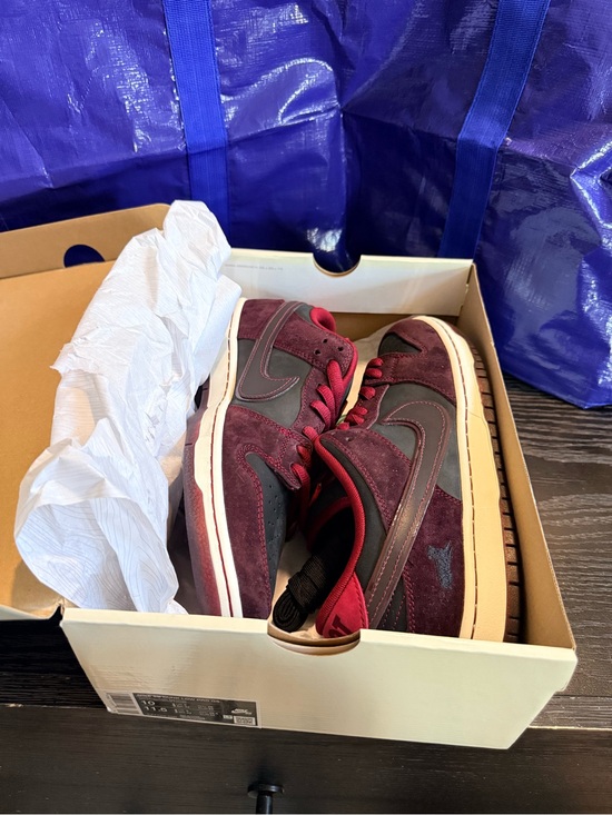 Nike Burgundy and Black Skate Shoes main image 8